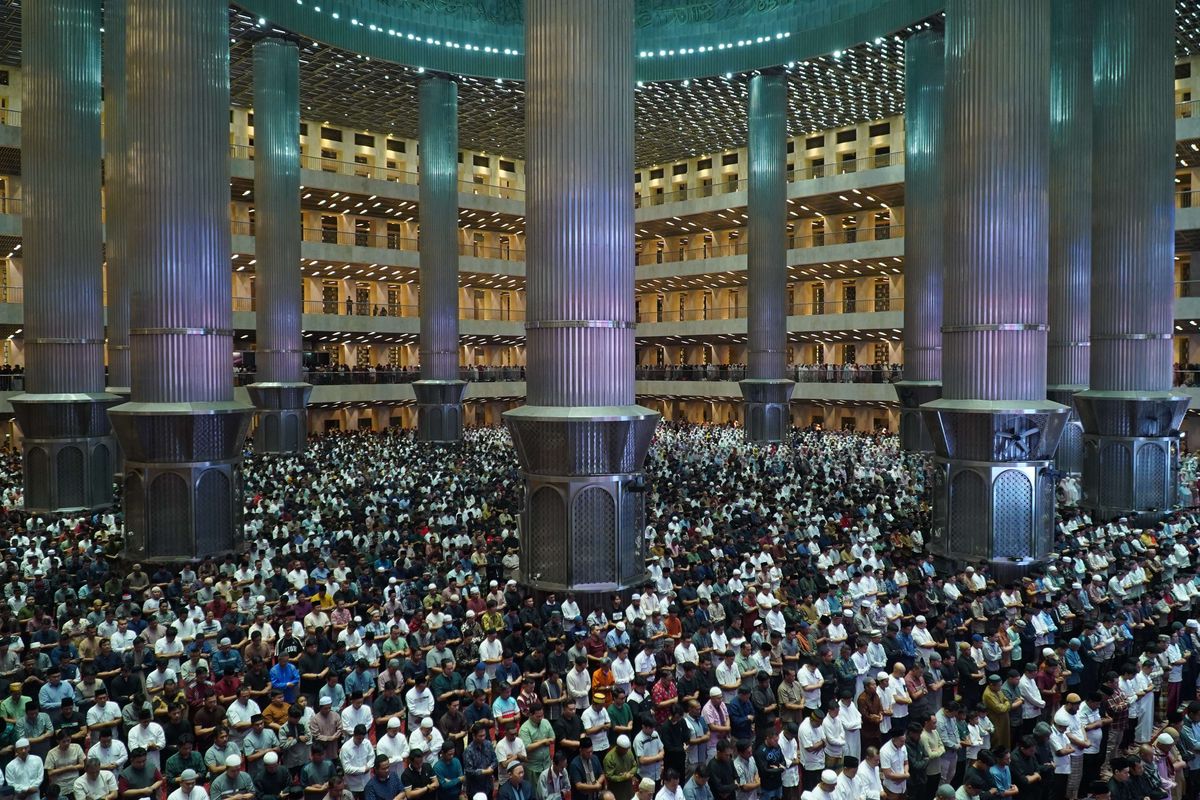 Lokasi Parkir Masjid Istiqlal saat Shalat Idul Fitri 1 Syawal 1447 H