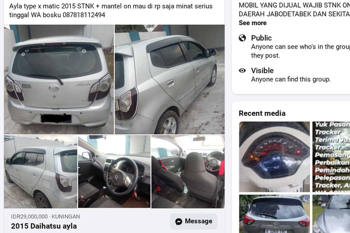 Cara Aman Transaksi Jual Beli Kendaraan Bekas di Facebook