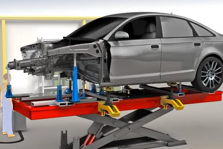 Rangka Mobil Bekas Tabrakan Berat Sulit Kembali Presisi