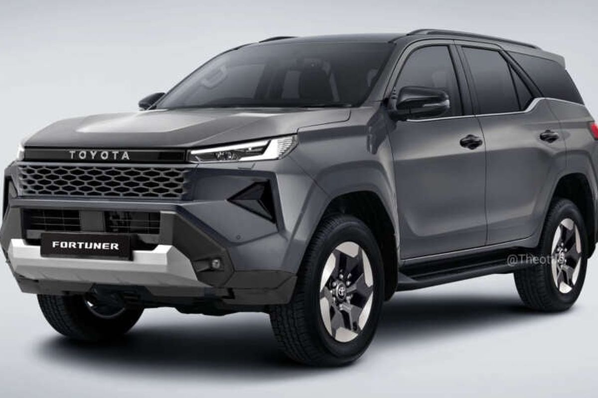 Rendering Wajah dan Desain Toyota Fortuner 2026