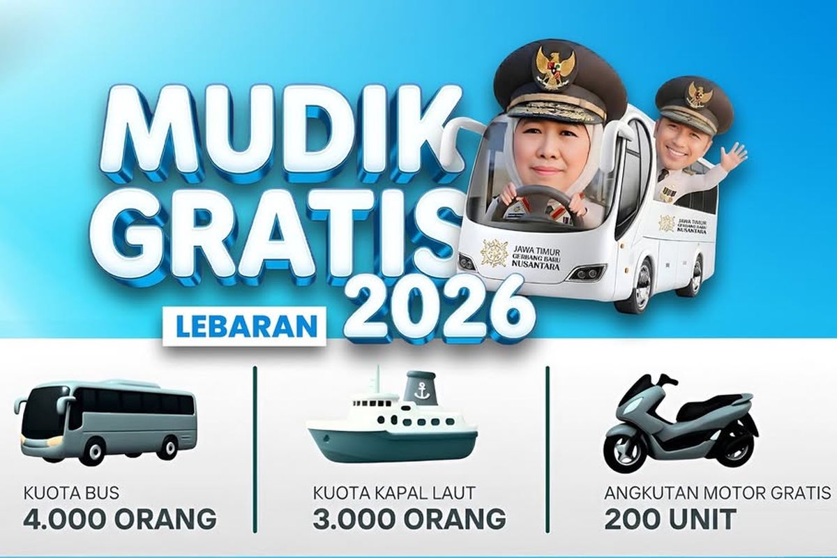Link Daftar Mudik Gratis Pemprov Jatim 2026: Lengkap dengan Jadwal dan Kuota