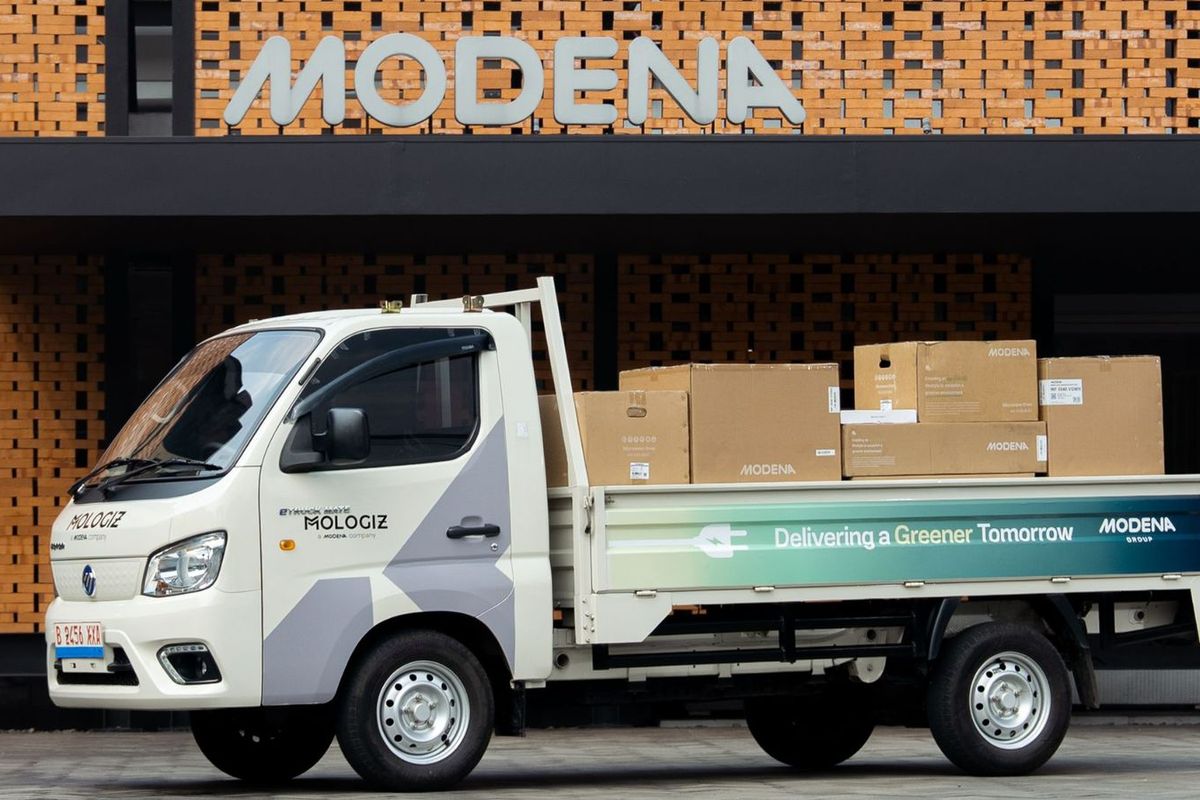 Pikap Listrik Foton eTruckMate Jadi Armada Baru Logistik Modena