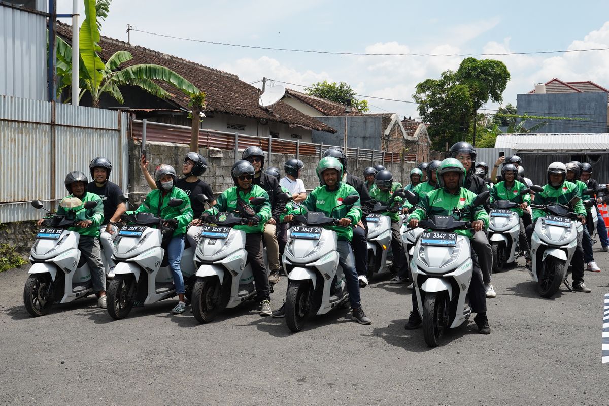 Grab Yogyakarta Pakai 250 Unit Motor Listrik Alva N3