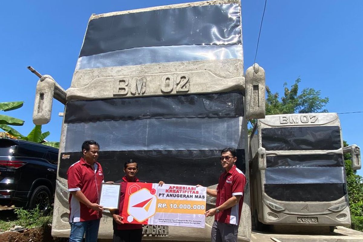 Rumah Bentuk Bus di Wonogiri Dapat Bantuan Rp 10 Juta dari PO Agra Mas