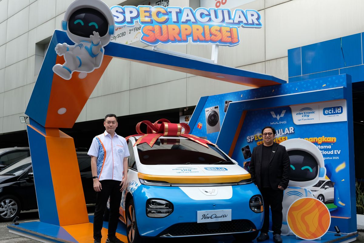 Wuling, Kolaborasi Wuling dan Electronic City, Belanja Elektronik Dapat Cloud EV