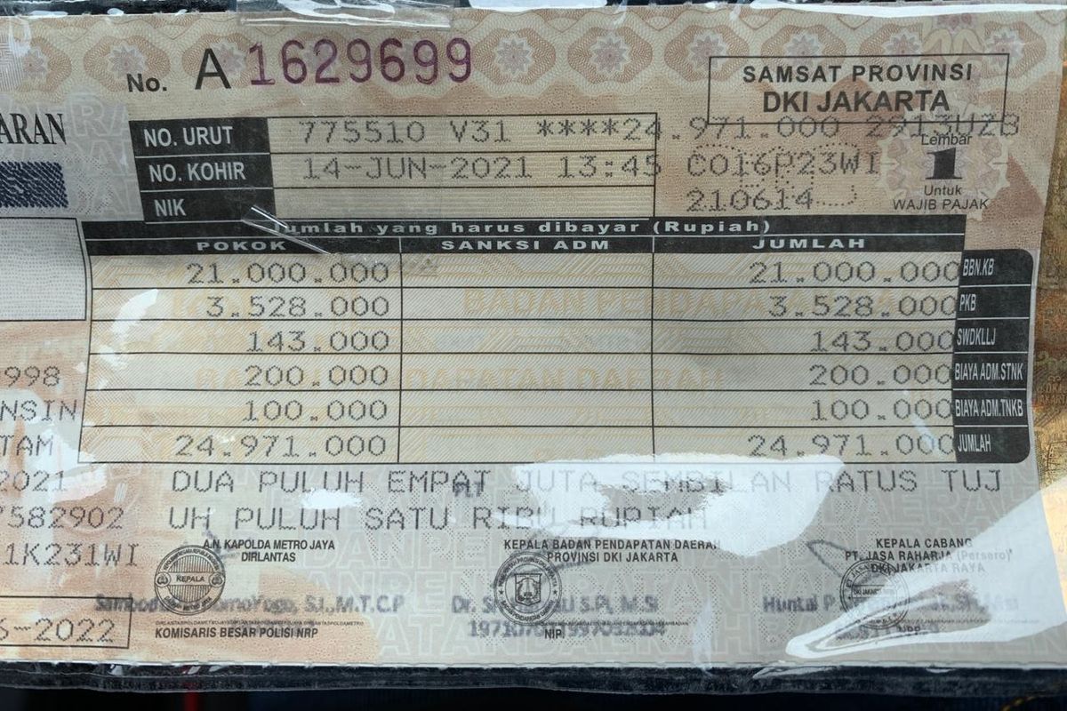 SWDKLLJ di STNK untuk Apa? Ini Penjelasan Lengkapnya