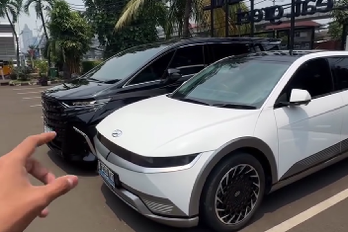 Perselisihan Parkir Pemilik Ioniq 5 dan Alphard di Jakarta