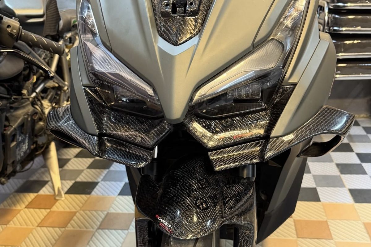 Modifikasi Winglet dan Sepatbor Karbon Motor, Segini Biayanya