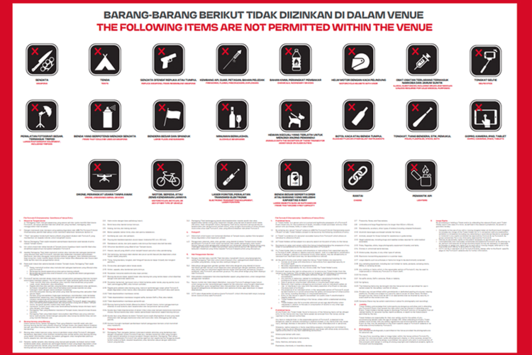 Formula E Jakarta 2025: Apa Saja Barang yang Dilarang Masuk?