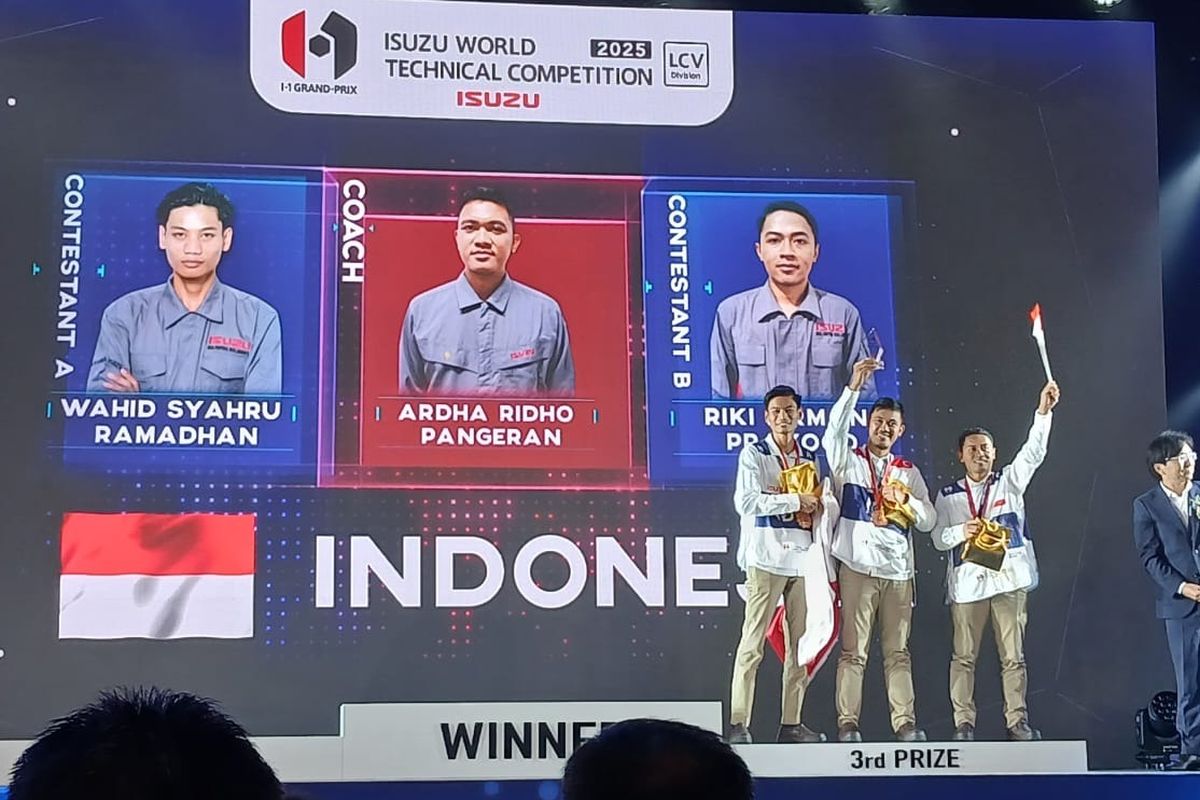 Mekanik Isuzu Indonesia Juara 3 Kompetisi Dunia