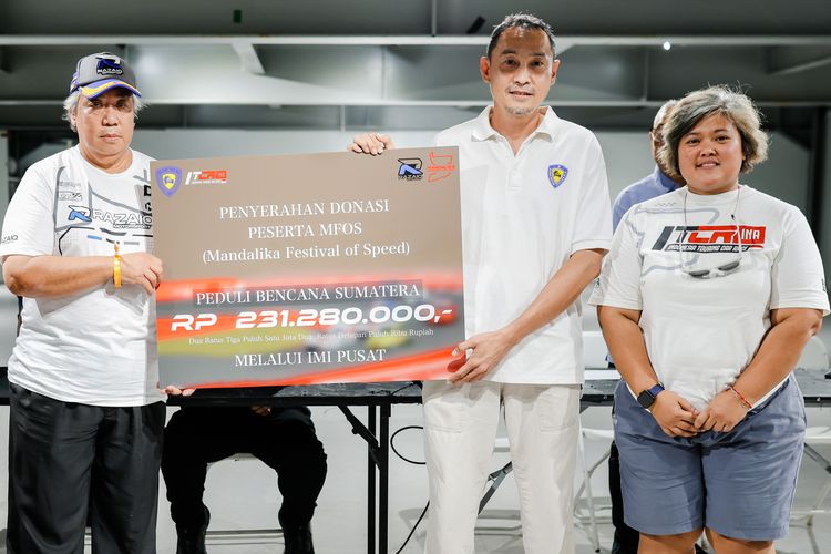 Aksi Para Pebalap Turing, Berdonasi untuk Korban Bencana Aceh-Sumatera