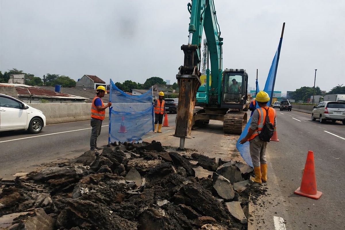Catat, Jadwal dan Lokasi Perbaikan Jalan Tol Jakarta-Tangerang