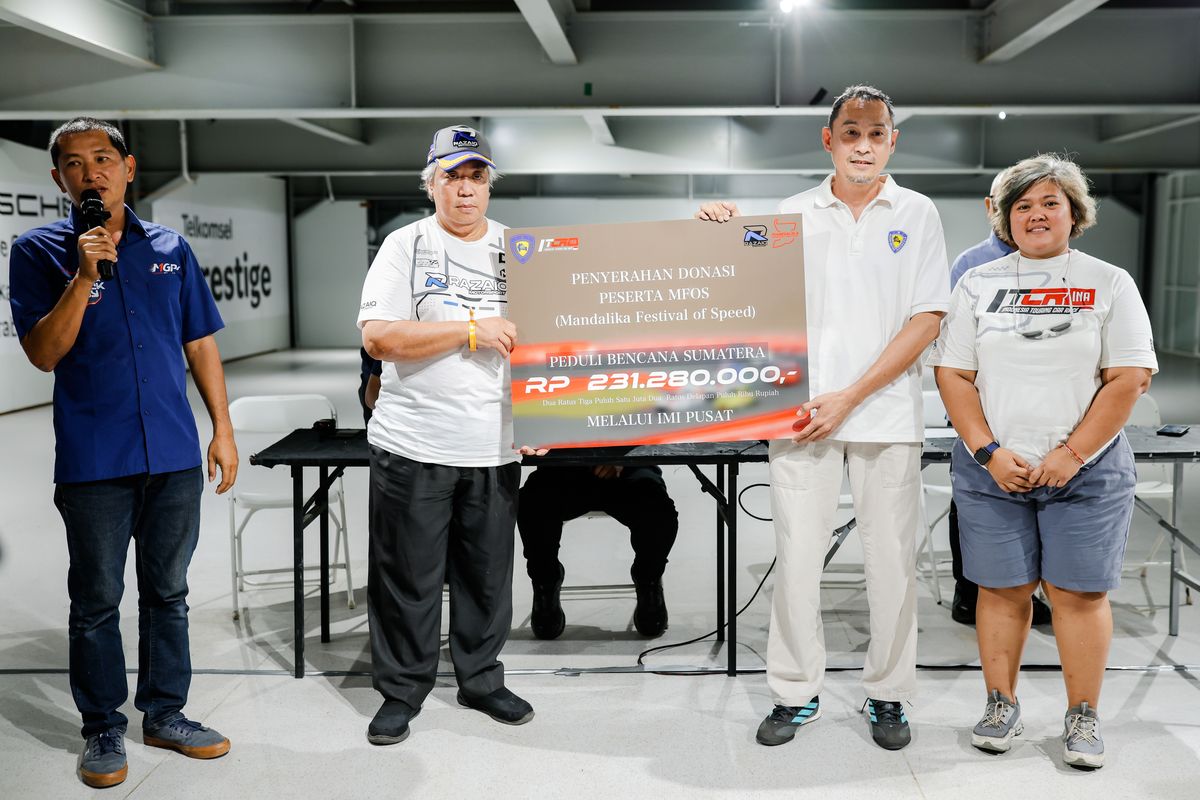 Aksi Para Pebalap Turing, Berdonasi untuk Korban Bencana Aceh-Sumatera