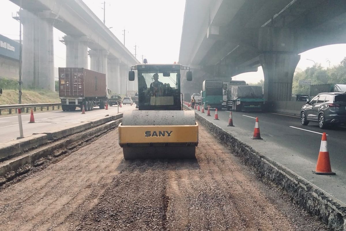 Waspada, Ada Pemeliharaan Jalan di Tol Jakarta-Cikampek