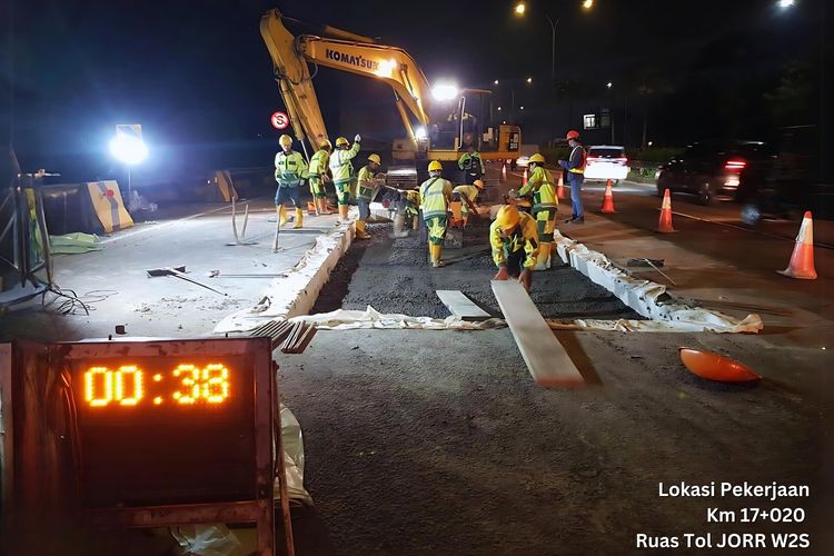 Waspada Macet, Ada Perbaikan Tol JORR sampai Minggu Besok