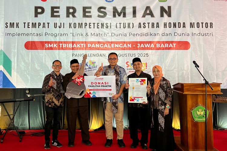 DAM Resmikan SMK Tribakti Pangalengan Jadi Tempat Uji Kompetensi