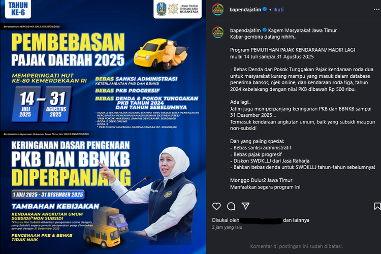 Pemutihan Pajak Kendaraan di Jatim: Manfaat dan Syaratnya