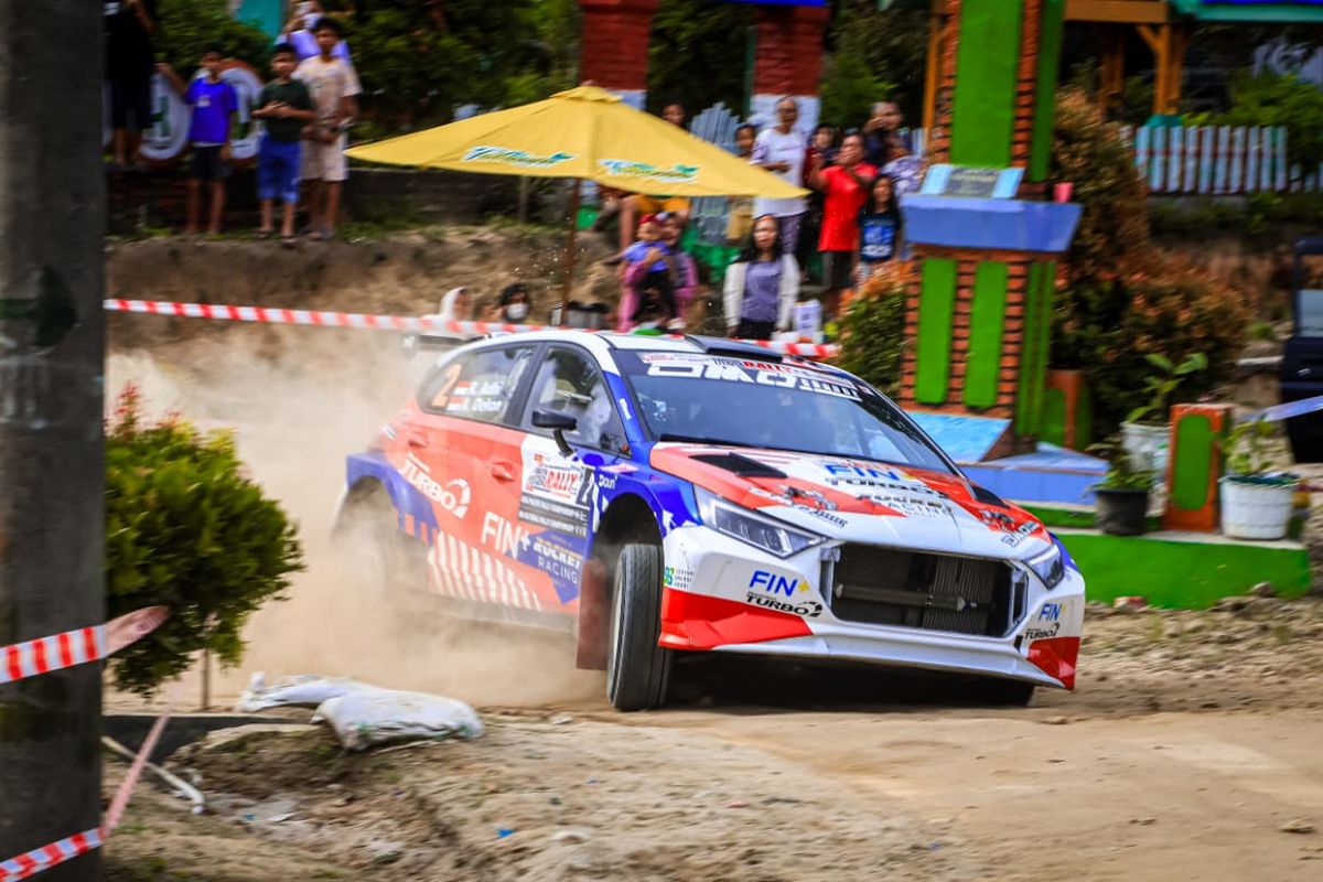Aldio Oekon Bangkit Usai Mobil Terbalik, Finis Keempat di APRC Sumut