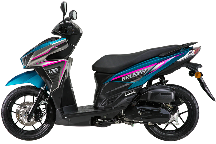 Ulik Spesifikasi Kawasaki Brusky 125, Calon Skutik Baru Geng Ijo?