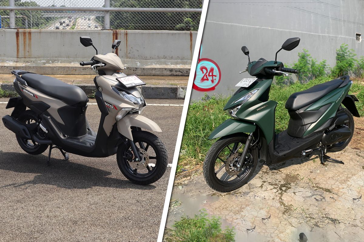 Honda, Honda BeAT, Yamaha, Pilih Mana, Honda BeAT atau Yamaha Gear Ultima 125 Hybrid (Video)