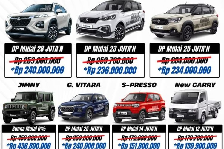 Diskon Mobil Suzuki Agustus 2025, Fronx Diskon Rp 10 Juta