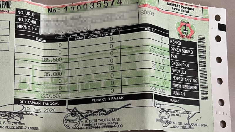 Beli Kendaraan Baru? Ini 7 Pajak yang Harus Dibayar
