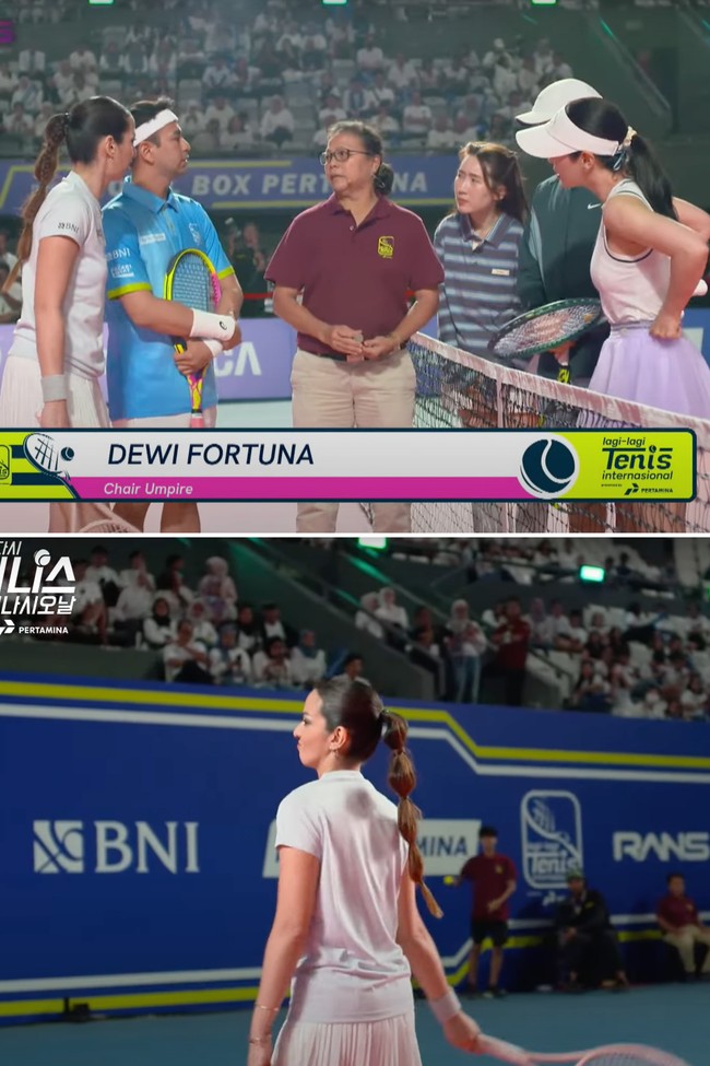 Gaya Unik Nia Ramadhani saat Kompetisi Tenis, Flawless Dengan Smokey Eyes