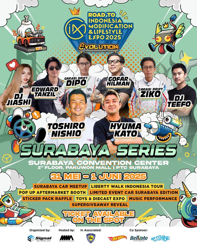 Pesta Otomotif IMX Surabaya 2025 Resmi Dibuka Besok, Banyak yang Seru!