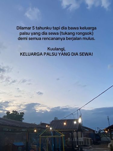 Kisah Lamaran Viral, Terbongkar Calon Suami Bawa Keluarga Sewaan