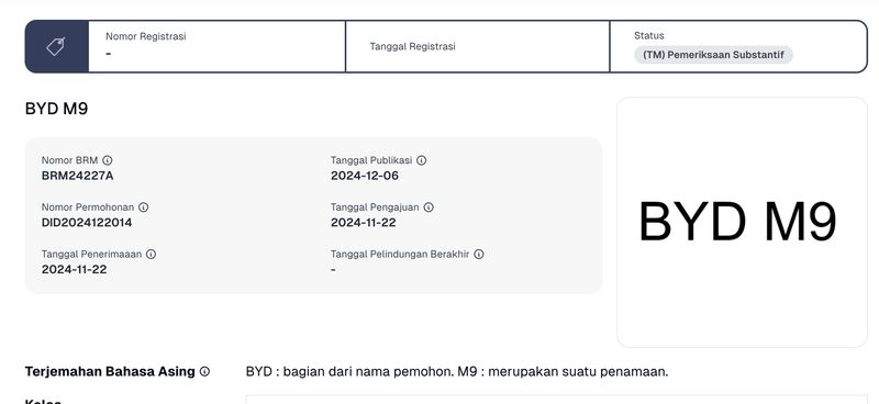 BYD Denza D9, BYD, Lebih Murah dari Denza D9, Ini MPV Mewah M9 yang Didaftarkan BYD di Indonesia