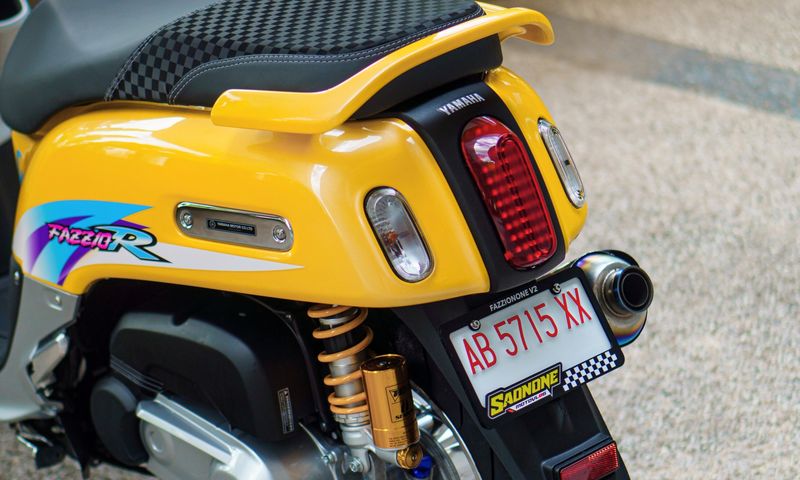 Di Luar Nalar, Yamaha Fazzio Ini Dimodifikasi Gaya Racing Mirip F1ZR Limited Edition