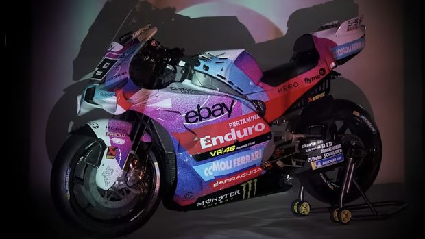 MotoGP, Rossi Perkenalkan Warna Khusus Motor Tim Balapnya di MotoGP Italia