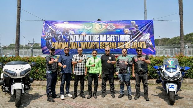Ratusan Pengendara Moge Dapat Pelatihan Safety Riding dari TNI