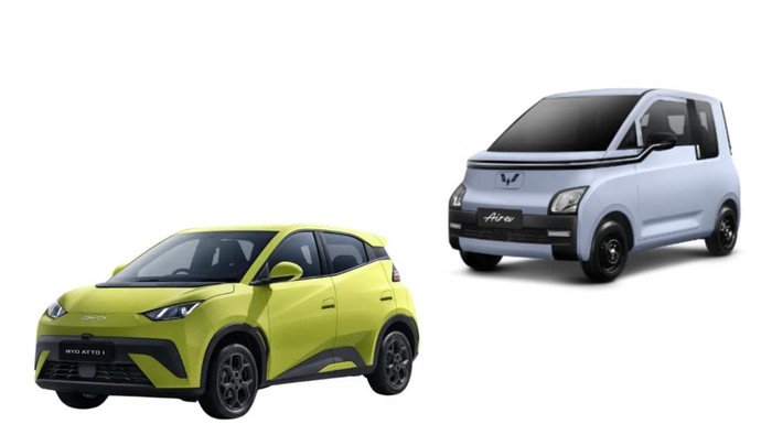 BYD, Wuling, Perbandingan Dimensi BYD Atto 1 dan Wuling Air ev