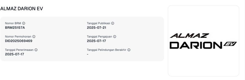 Ada Versi Listrik dan Hybrid, Wuling Daftarkan Nama Almaz Darion di RI