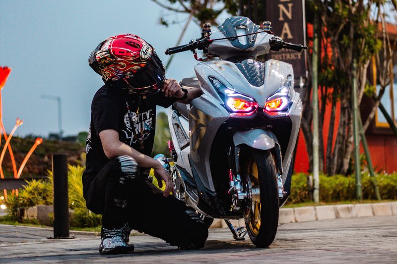 Modifikasi Gahar Yamaha Aerox Alpha, Bukan buat Kaum Mendang-mending