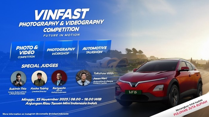 VinFast, Hadiah Jutaan Rupiah! Ekspresi Tanpa Batas Lewat Lensa di VinFast Competition