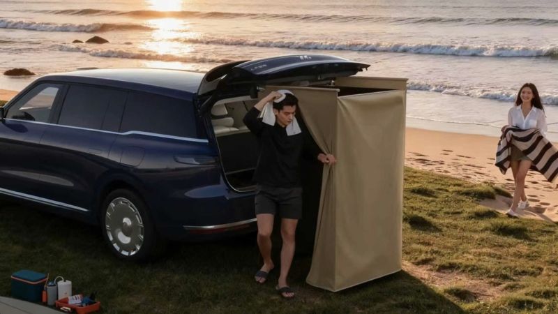Makin Unik Aja, Mobil Hybrid Punya Shower buat Mandi