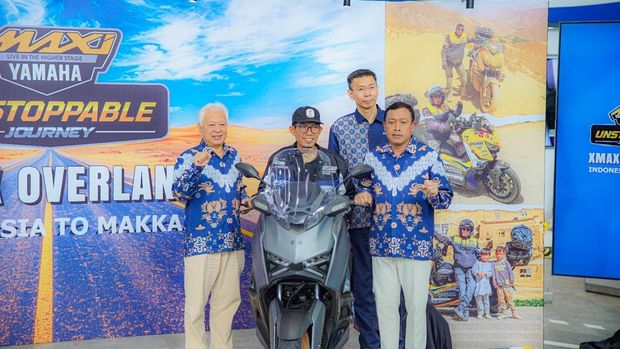 Cerita Bikers Makassar 'Daeng' Touring ke Mekah Pakai Yamaha Xmax