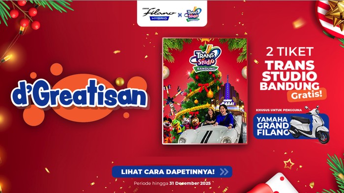 Yamaha, Punya Yamaha Grand Filano? Ada Tiket Trans Studio Bandung Gratis Buat Kamu!