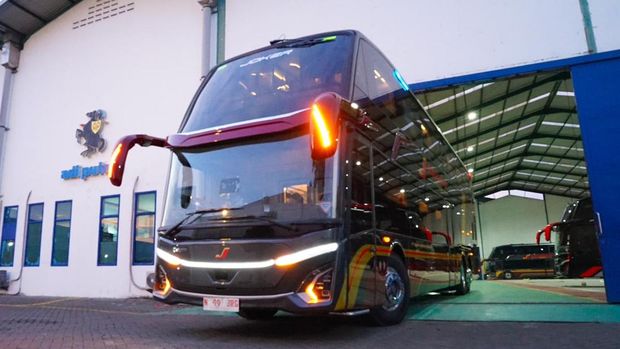 Mewah! Intip Fasilitas Bus Tingkat Terbaru PO Juragan 99 Trans