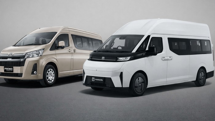 Toyota, Toyota Hiace, Adu Spesifikasi Farizon SV vs Toyota Hiace