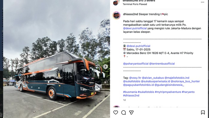 PO Haryanto Kini Punya Sleeper Bus, Layani Trayek Jakarta-Madura