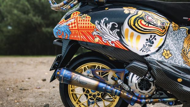 Modifikasi Yamaha Grand Filano Ini Usung Tema Jepang