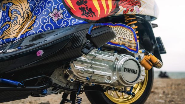 Modifikasi Yamaha Grand Filano Ini Usung Tema Jepang
