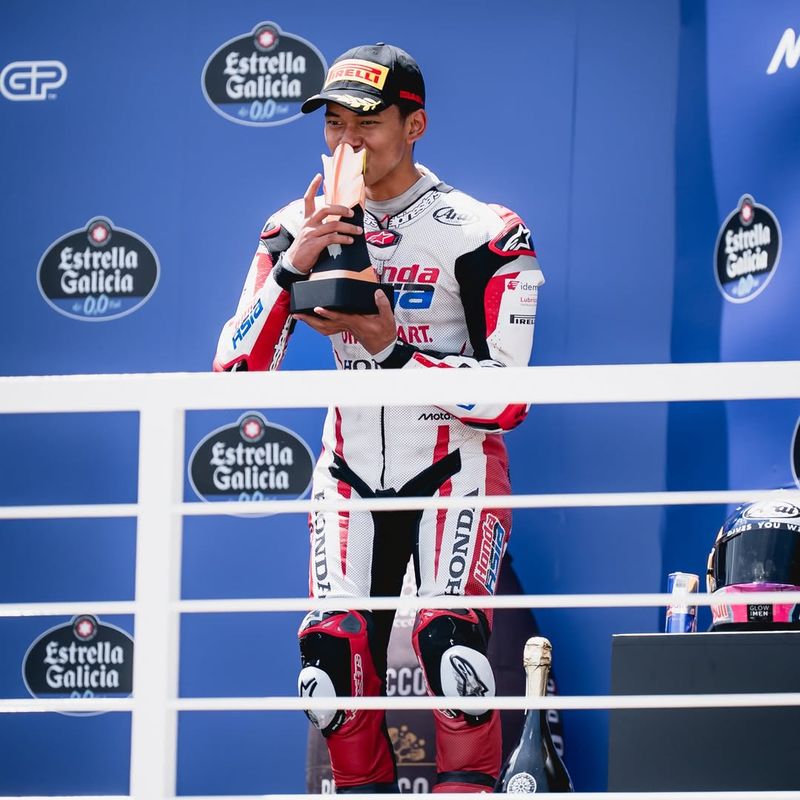 Pujian Media Asing Buat Veda Ega Pratama usai Cetak Sejarah di Moto3