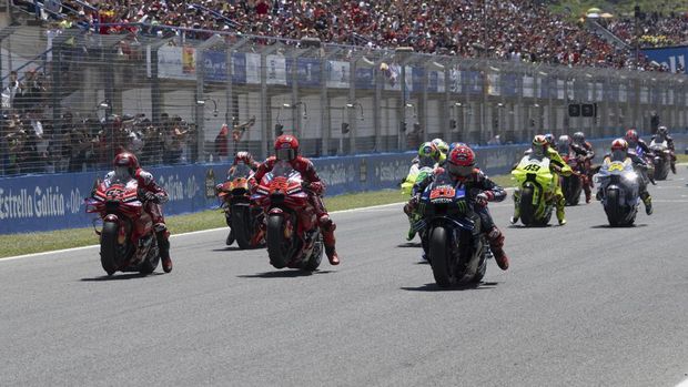 MotoGP, Gilanya Sprint Race MotoGP Spanyol 2026: Marquez Juara Usai Sempat Crash!