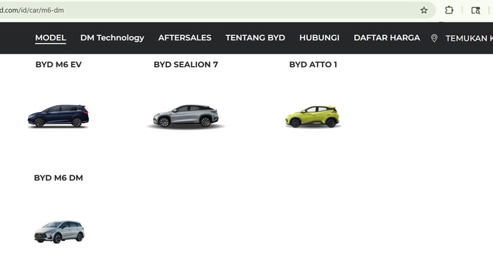 BYD, Ini Mobil Baru BYD di Indonesia, Sudah Ada di Situs Resmi