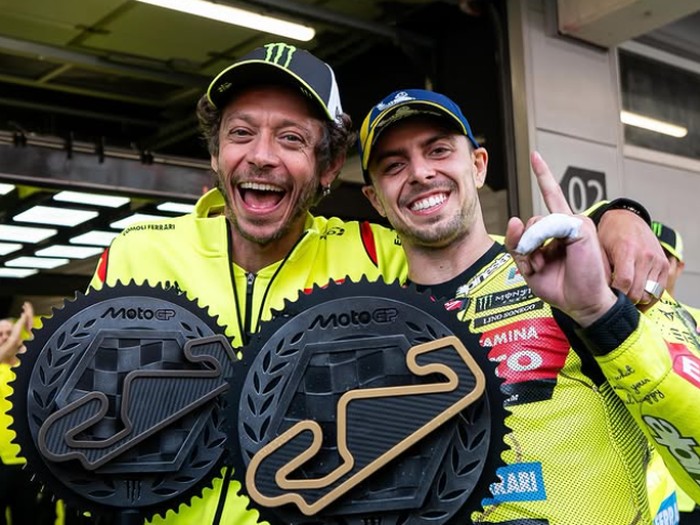 MotoGP, Diggia Nggak Nyangka Bisa Rayakan Kemenangan MotoGP Bareng Valentino Rossi