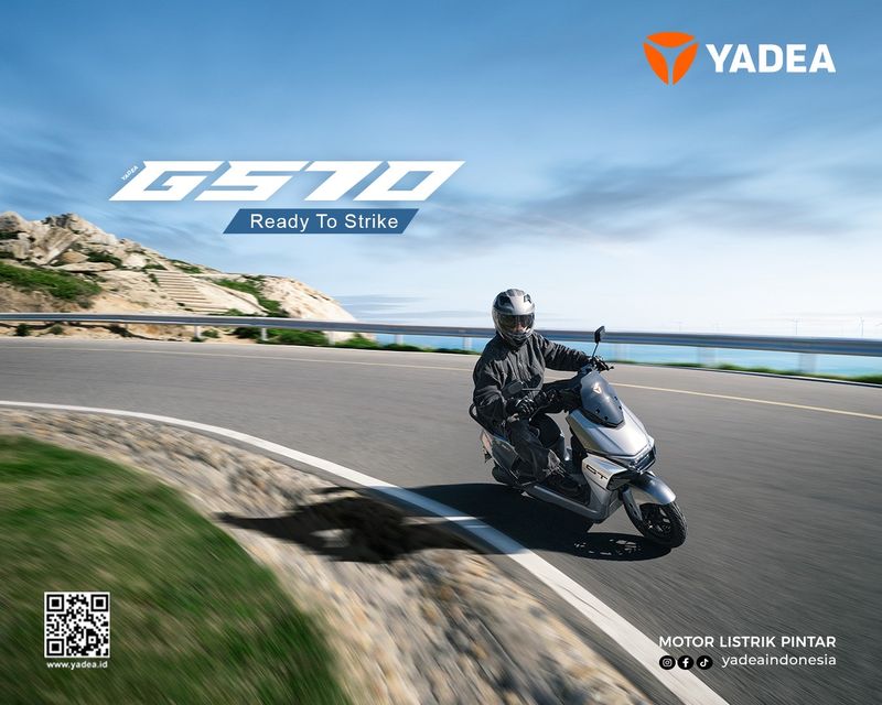 Yadea Luncurkan Motor Listrik Baru GS70, Harga Rp 21 Jutaan